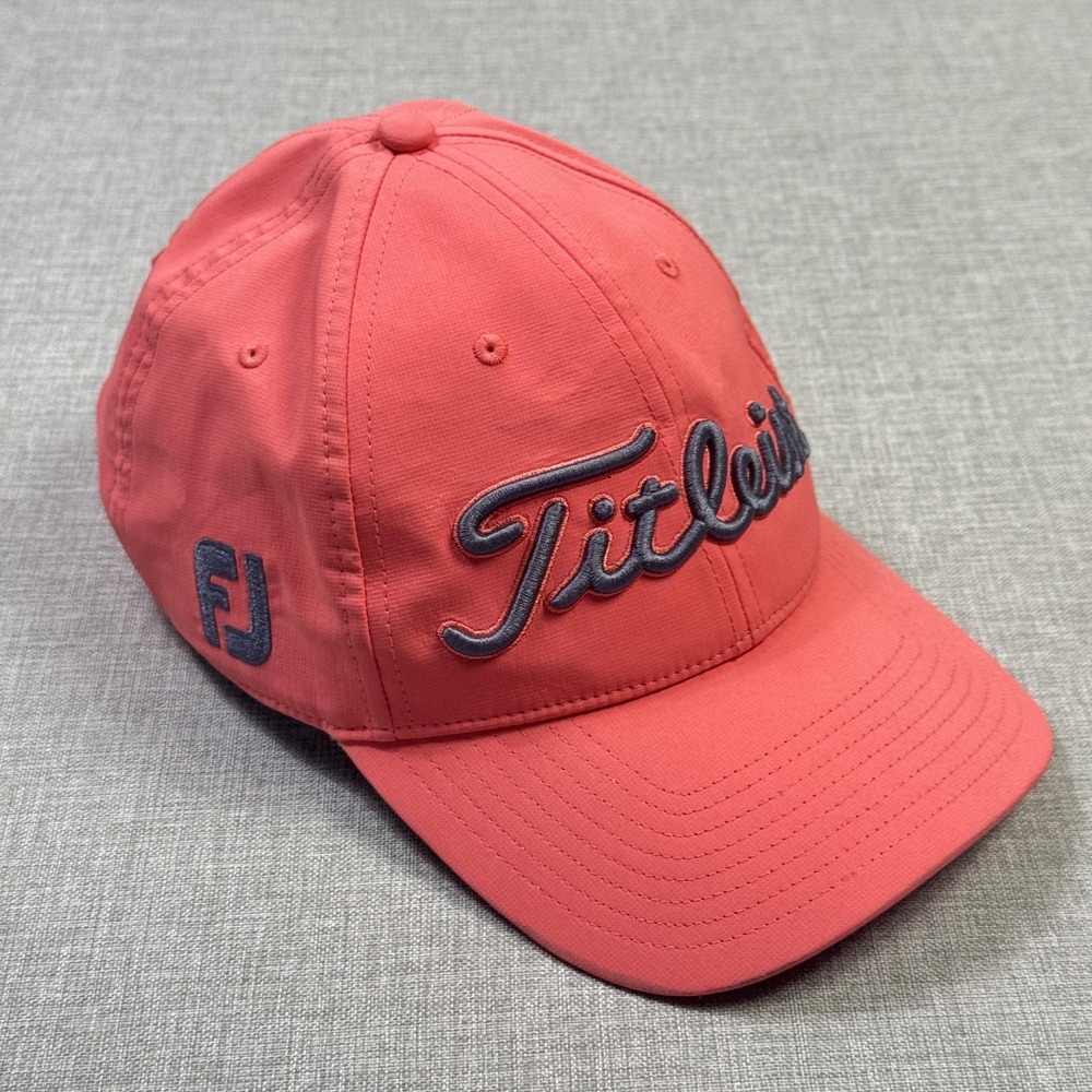 Titleist Coral Red Embroidered Golf Cap